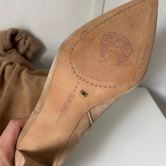 Vince Camuto | Tan Suede Heeled Boots | Size 11M - Picture 6 of 7